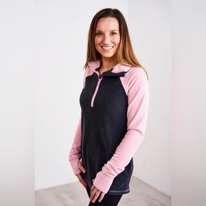 Latched Mama zip fleece nursing pullover